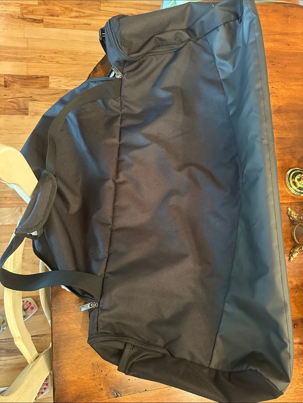 Under Armour Black & Silver Men's Duffel Bag